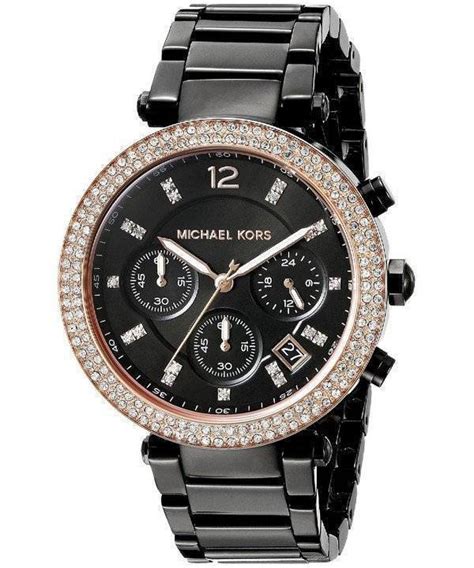 montre michael kors noir homme|Michael Kors watch price women.